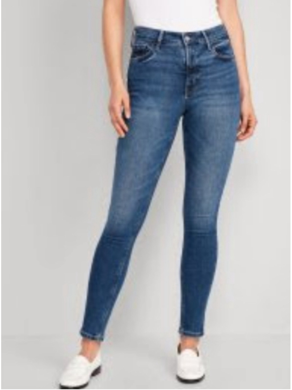 Women's Old Navy High Rise Rockstar Super Skinny Jeans Blue Size 16P